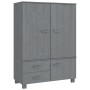 HAMAR Kleiderschrank Massivholz Kiefer dunkelgrau 99x45x137 cm von vidaXL, Kleiderschränke - Ref: Foro24-340478, Preis: 306,9...