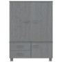 HAMAR Kleiderschrank Massivholz Kiefer dunkelgrau 99x45x137 cm von vidaXL, Kleiderschränke - Ref: Foro24-340478, Preis: 306,9...