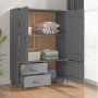 HAMAR Kleiderschrank Massivholz Kiefer dunkelgrau 99x45x137 cm von vidaXL, Kleiderschränke - Ref: Foro24-340478, Preis: 306,9...