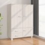 HAMAR Kleiderschrank aus massivem weißem Kiefernholz 99x45x137 cm von vidaXL, Kleiderschränke - Ref: Foro24-340477, Preis: 27...