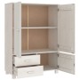 HAMAR Kleiderschrank aus massivem weißem Kiefernholz 99x45x137 cm von vidaXL, Kleiderschränke - Ref: Foro24-340477, Preis: 27...