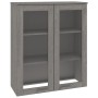 Aparador superior HAMAR pino macizo gris claro 85x35x100 cm de vidaXL, Aparadores - Ref: Foro24-340507, Precio: 141,26 €, Des...