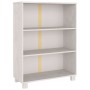 Estantería HAMAR madera maciza de pino blanca 85x35x112 cm de vidaXL, Librerías y estanterías - Ref: Foro24-340485, Precio: 7...