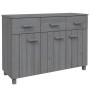 HAMAR sideboard solid dark gray pine wood 113x40x80 cm by vidaXL, Sideboards - Ref: Foro24-340442, Price: 151,73 €, Discount: %