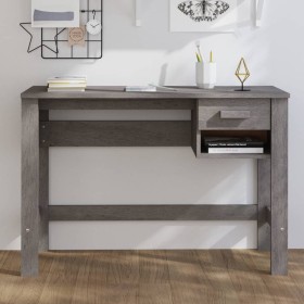 HAMAR solid light gray pine wood desk 110x40x75 cm by vidaXL, Desks - Ref: Foro24-340459, Price: 75,55 €, Discount: %