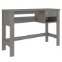 HAMAR solid light gray pine wood desk 110x40x75 cm by vidaXL, Desks - Ref: Foro24-340459, Price: 75,55 €, Discount: %