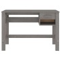 HAMAR solid light gray pine wood desk 110x40x75 cm by vidaXL, Desks - Ref: Foro24-340459, Price: 75,55 €, Discount: %