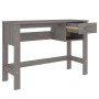 HAMAR solid light gray pine wood desk 110x40x75 cm by vidaXL, Desks - Ref: Foro24-340459, Price: 75,55 €, Discount: %