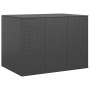 Garten Kissen Boot PE Rattan schwarz 145x100x103 cm von vidaXL, Aufbewahrungsboxen für den Außenbereich - Ref: Foro24-317229,...