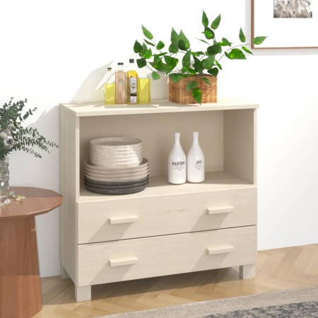 Aparador HAMAR madera de pino maciza marrón miel 85x35x80 cm de vidaXL, Aparadores - Ref: Foro24-340496, Precio: 90,99 €, Des...