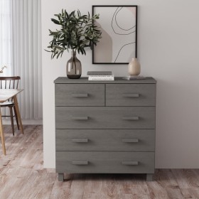 HAMAR sideboard solid light gray pine wood 79x40x80 cm by vidaXL, Sideboards - Ref: Foro24-340423, Price: 118,74 €, Discount: %