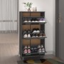 HAMAR shoe rack solid dark gray pine wood 59.5x35x117 cm by vidaXL, Shoe racks and shoe organizers - Ref: Foro24-340514, Pric...