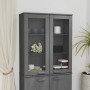 Aparador superior HAMAR pino macizo gris oscuro 85x35x100 cm de vidaXL, Aparadores - Ref: Foro24-340506, Precio: 146,51 €, De...