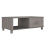 HAMAR coffee table solid light gray pine wood 100x55x35 cm by vidaXL, Coffee table - Ref: Foro24-340455, Price: 85,41 €, Disc...