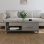 HAMAR coffee table solid light gray pine wood 100x55x35 cm by vidaXL, Coffee table - Ref: Foro24-340455, Price: 85,41 €, Disc...