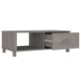 HAMAR coffee table solid light gray pine wood 100x55x35 cm by vidaXL, Coffee table - Ref: Foro24-340455, Price: 85,41 €, Disc...