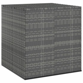 Graue PE-Rattan-Gartenkissentruhe 100 x 97,5 x 104 cm von vidaXL, Aufbewahrungsboxen für den Außenbereich - Ref: Foro24-31722...