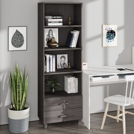 HAMAR sideboard solid light gray pine wood 60x35x180 cm by vidaXL, Sideboards - Ref: Foro24-340491, Price: 129,40 €, Discount: %