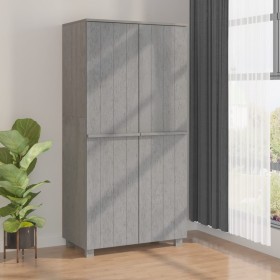 HAMAR solid pine wood wardrobe light gray 89x50x180 cm by vidaXL, Wardrobes - Ref: Foro24-340483, Price: 215,46 €, Discount: %