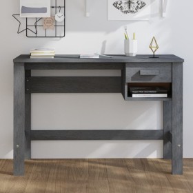 HAMAR desk solid dark gray pine wood 110x40x75 cm by vidaXL, Desks - Ref: Foro24-340458, Price: 89,99 €, Discount: %