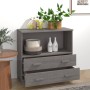 Aparador HAMAR madera maciza de pino gris claro 85x35x80 cm de vidaXL, Aparadores - Ref: Foro24-340499, Precio: 90,15 €, Desc...