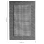 Black PP outdoor rug 140x200 cm by vidaXL, Outdoor protectors - Ref: Foro24-317004, Price: 30,40 €, Discount: %