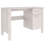 HAMAR desk solid white pine wood 113x50x75 cm by vidaXL, Desks - Ref: Foro24-340461, Price: 137,34 €, Discount: %