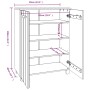 HAMAR solid dark gray pine wood shoemaker 85x40x108 cm by vidaXL, Shoe racks and shoe organizers - Ref: Foro24-340518, Price:...