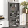 HAMAR CD cabinet solid pine wood light gray 45x18x100 cm by vidaXL, CD and DVD storage - Ref: Foro24-340523, Price: 73,58 €, ...