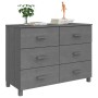 HAMAR sideboard made of solid dark gray pine wood 113x40x80 cm by vidaXL, Sideboards - Ref: Foro24-340450, Price: 172,36 €, D...