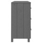 Aparador HAMAR madera maciza pino gris oscuro 113x40x80 cm de vidaXL, Aparadores - Ref: Foro24-340450, Precio: 172,36 €, Desc...