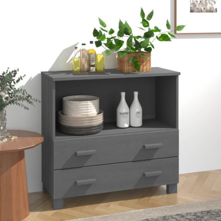 HAMAR sideboard solid dark gray pine wood 85x35x80 cm by vidaXL, Sideboards - Ref: Foro24-340498, Price: 74,09 €, Discount: %