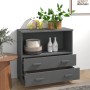 Aparador HAMAR madera maciza pino gris oscuro 85x35x80 cm de vidaXL, Aparadores - Ref: Foro24-340498, Precio: 74,09 €, Descue...