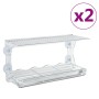 Bird feeder for windows 2 pcs acrylic 30x12x15 cm by vidaXL, Bird feeders - Ref: Foro24-318304, Price: 22,51 €, Discount: %