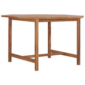 Garden dining table solid teak wood 110x110x75 cm by vidaXL, Garden tables - Ref: Foro24-318478, Price: 181,03 €, Discount: %