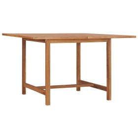 Garden dining table solid teak wood 110x110x75 cm by vidaXL, Garden tables - Ref: Foro24-318477, Price: 123,99 €, Discount: %