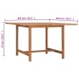 Mesa de comedor de jardín madera maciza de teca 110x110x75 cm de vidaXL, Mesas de jardín - Ref: Foro24-318477, Precio: 123,30...