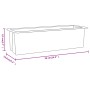 Planters for Euro pallets 12 units PP gray 36x13.5x9.5 cm by vidaXL, Pots and planters - Ref: Foro24-318302, Price: 34,91 €, ...