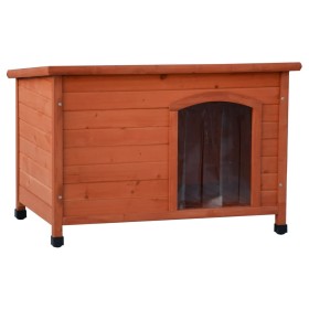 @Pet Hundehütte Kunststoffklappen Bungalow Natur 85x57x59 cm von @Pet, Hundehütten - Ref: Foro24-441163, Preis: 122,99 €, Rab...