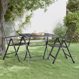 Anthracite expanded metal mesh garden table 80x80x72 cm by vidaXL, Garden tables - Ref: Foro24-317345, Price: 141,03 €, Disco...