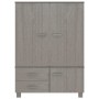 HAMAR solid pine wood wardrobe light gray 99x45x137 cm by vidaXL, Wardrobes - Ref: Foro24-340479, Price: 293,44 €, Discount: %