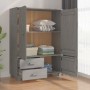 HAMAR solid pine wood wardrobe light gray 99x45x137 cm by vidaXL, Wardrobes - Ref: Foro24-340479, Price: 293,44 €, Discount: %