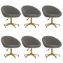 Dining chairs 6 units dark gray velvet by vidaXL, dining chairs - Ref: Foro24-3089546, Price: 431,99 €, Discount: %