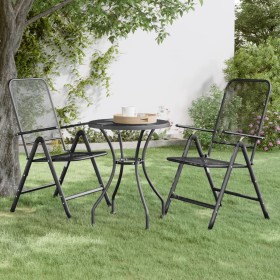 Folding garden chair 2 pcs anthracite expanded metal mesh by vidaXL, Garden chairs - Ref: Foro24-317340, Price: 75,32 €, Disc...