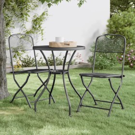 Folding garden chair 2 units anthracite expanded metal mesh by vidaXL, Garden chairs - Ref: Foro24-317338, Price: 94,42 €, Di...