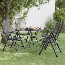 Folding garden chair 4 units anthracite expanded metal mesh by vidaXL, Garden chairs - Ref: Foro24-317341, Price: 139,84 €, D...