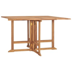 Mesa de comedor de jardín plegable teca maciza 110x110x75 cm de vidaXL, Mesas de jardín - Ref: Foro24-318481, Precio: 227,99 ...