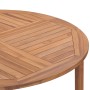 Mesa de comedor de jardín madera maciza de teca Ø110x75 cm de vidaXL, Mesas de jardín - Ref: Foro24-318476, Precio: 142,84 €,...