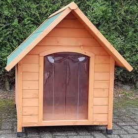 @Pet Dog house plastic flaps Classique Natural 88x78x80 cm by @Pet, Dog kennels - Ref: Foro24-441162, Price: 197,99 €, Discou...