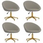 Dining chairs 4 units light gray velvet by vidaXL, dining chairs - Ref: Foro24-3089534, Price: 288,85 €, Discount: %